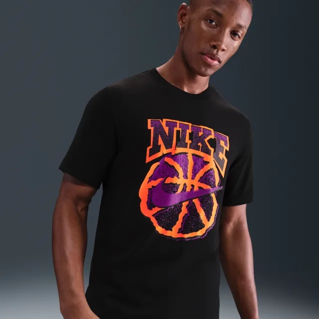 Nike Men's Dri-FIT Basketball T-Shirt - Black - Cotton/Polyester