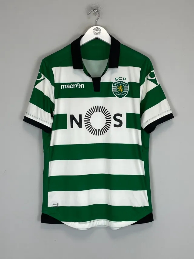 2016/17 SPORTING LISBON #7 HOME SHIRT (M) MACRON | Cult Kits