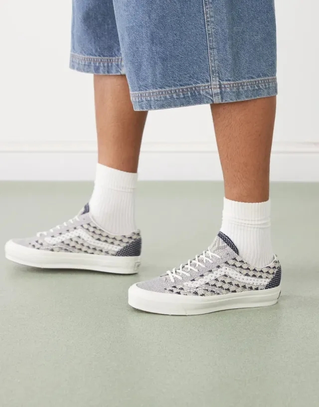 Vans Premium Old Skool Trainers 36 Ek In Grey