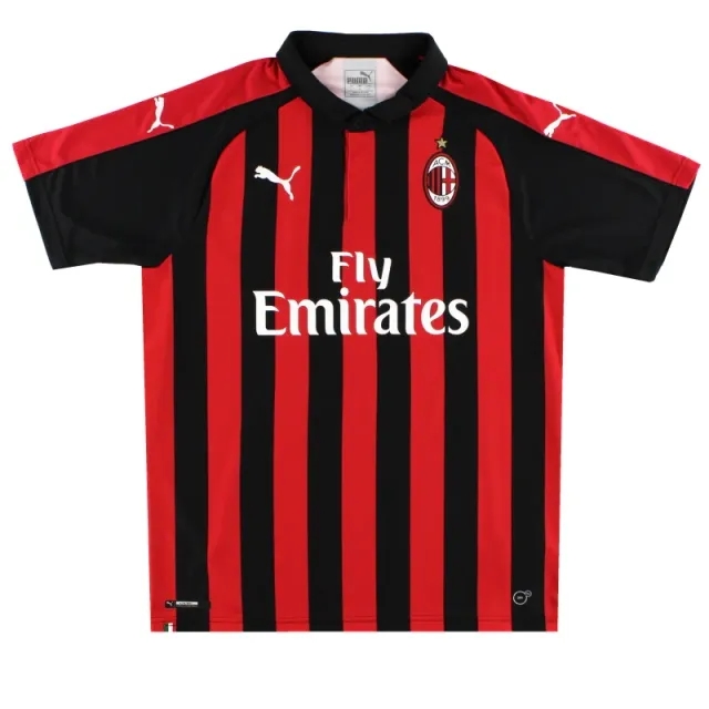 2018-19 AC Milan Puma Home Shirt L - AC Milan / Excellent / Large