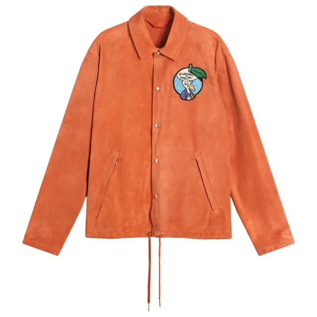 Gilga Farm by Donald Glover Suede Navel Jacket Orange