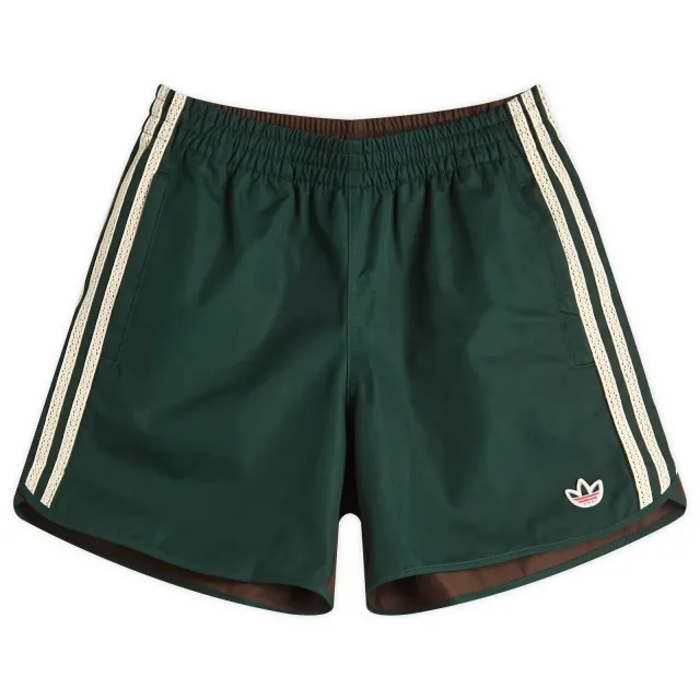 Adidas Women's x Clot Sprinter Shorts Green Night/Dark Brown
