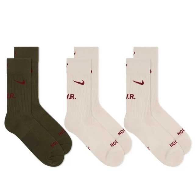 Nike Men's NOCTA Crew Sock 3-Pack Multi
