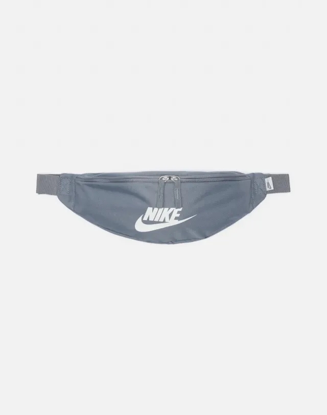 Nike Heritage Logo Waist Cross Body Bag in Grey/White 
