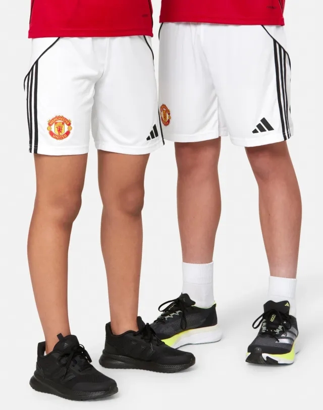 adidas Manchester United FC 2025/26 Home Shorts Junior - White - Kids