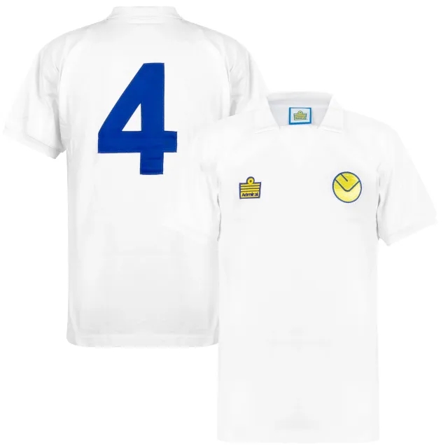 Admiral Leeds United Retro Home No.4 Shirt 1973-1974