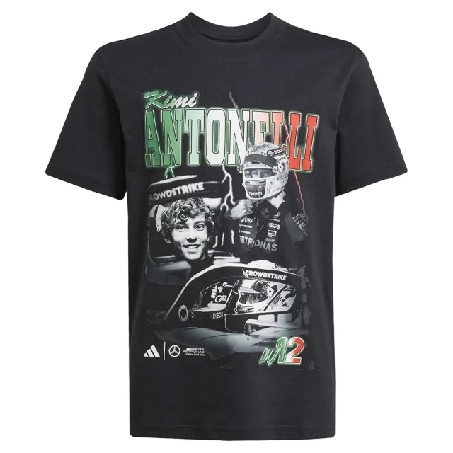 Adidas Mercedes-amg Petronas Formula One Team Kimi Antonelli Graphic Short Sleeve T-shirt