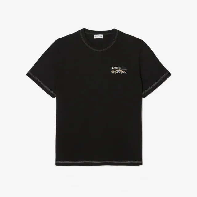 Lacoste Multi Print Jersey T-shirt - Noir