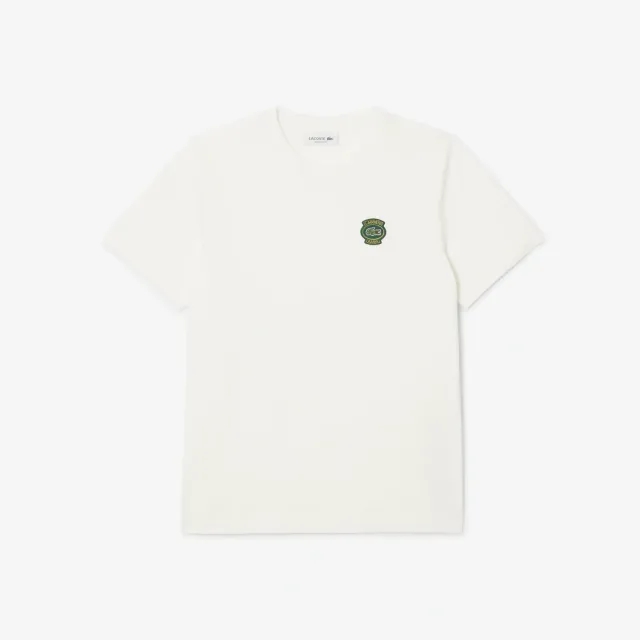 Lacoste Cotton Badge T-shirt - White