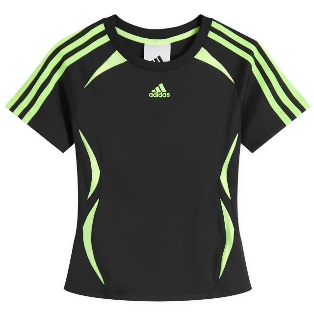 Adidas Women's Teamgeist Adicolor Slim Jersey Black/Signal Green