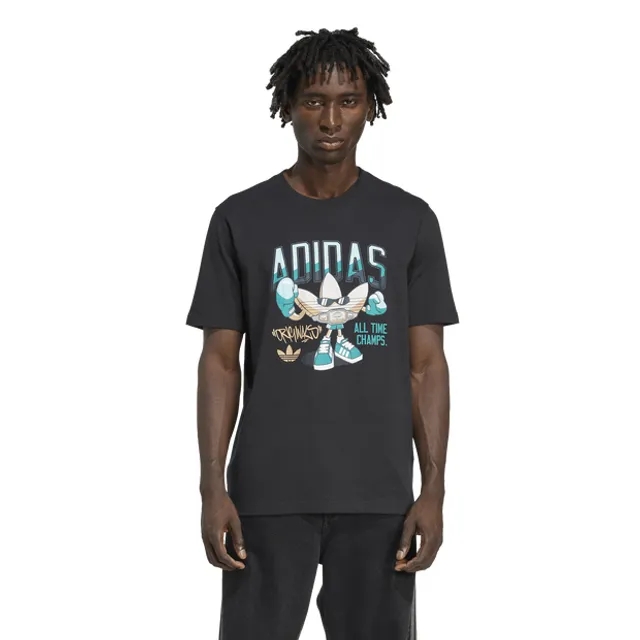 Adidas Graphics Men T-Shirts - Black