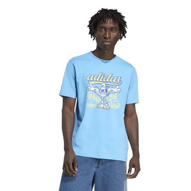 Adidas Graphics Men T-Shirts - Blue