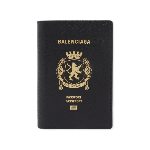 Balenciaga Men's Passport Holder Black