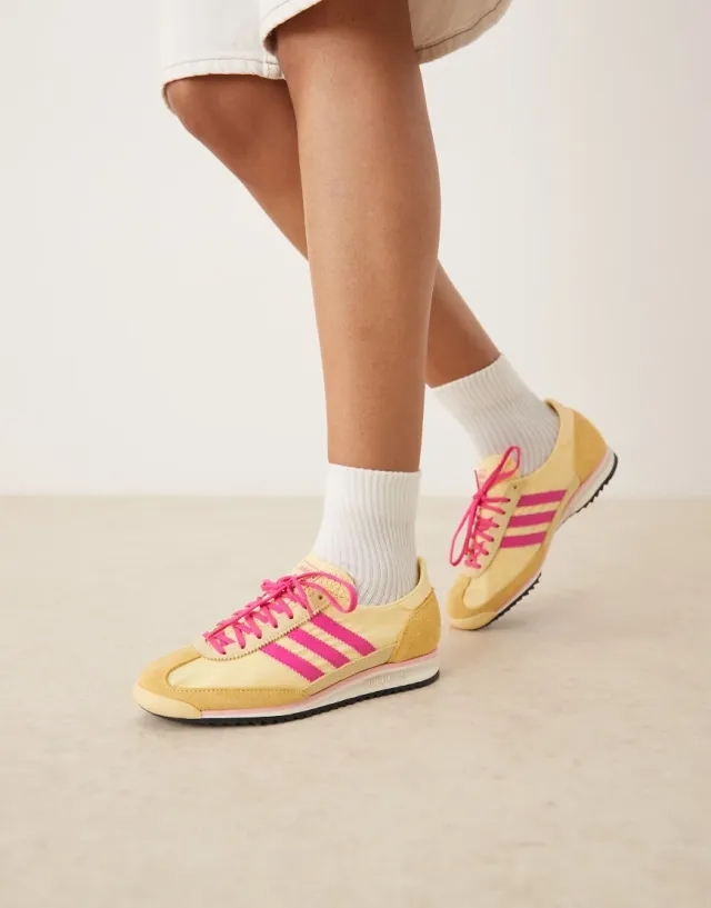 adidas Originals Sneakers Adidas Sl 72 Og W Almost Yellow/ Core Black/ Shock Pink Eur 37 1/3