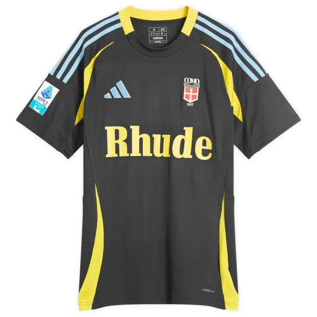 Rhude Men's COMO 1907 X Rhude Men's X ADIDAS Football Shirt Black