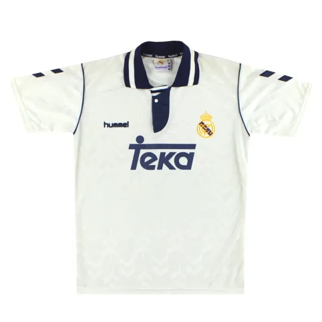 1992-93 Real Madrid Hummel Home Shirt *Mint* M - Real Madrid / Mint / Medium