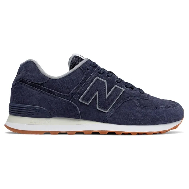 New Balance Men's 574 in Blue Suede/Mesh
