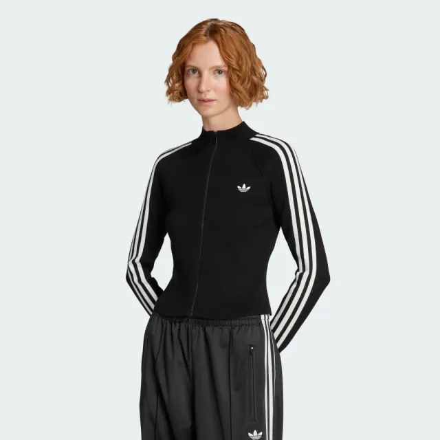 adidas Adicolor 3-Stripes Slim Knit Track Top
