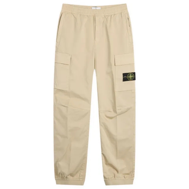 Stone Island Men's Sateen Cargo Jogger Pants Desert