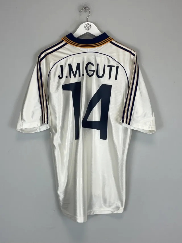 1998/00 REAL MADRID J.M GUTI #14 HOME SHIRT (M) ADIDAS | Cult Kits