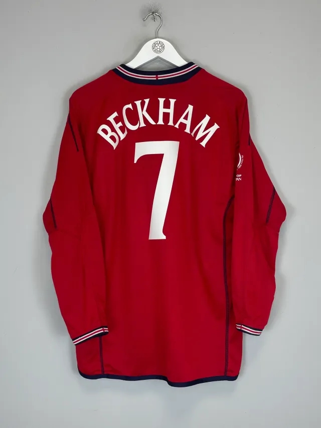 2002/04 ENGLAND BECKHAM #7 L/S AWAY SHIRT (L) UMBRO | Cult Kits
