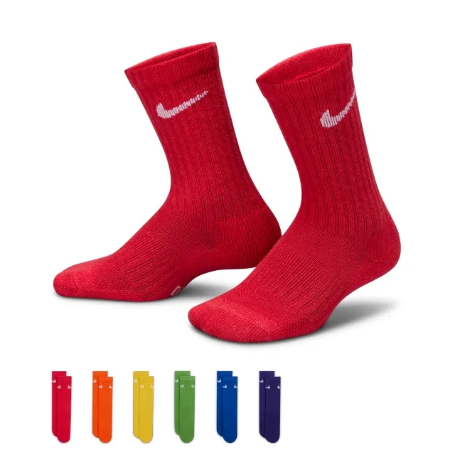 Nike Dri-FIT Performance Basics Younger Kids' Crew Socks - Multi-Colour