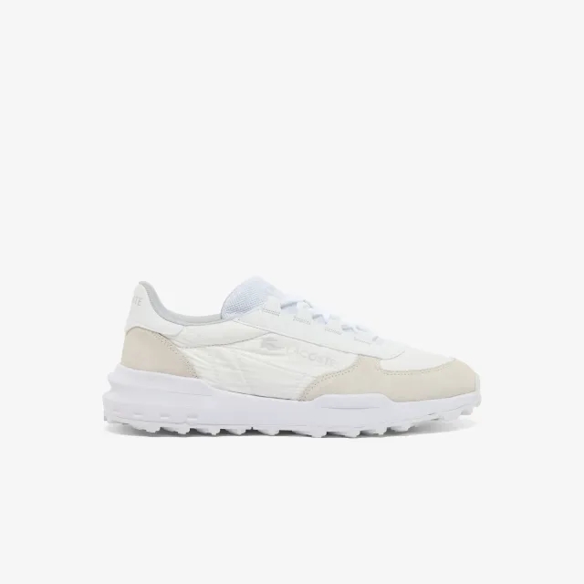 Lacoste Men's Elite Active Evo Sneakers - White & Light Grey