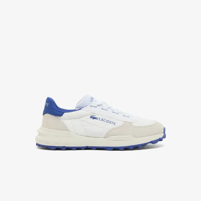 Lacoste Men's Elite Active Evo Sneakers - White & Blue