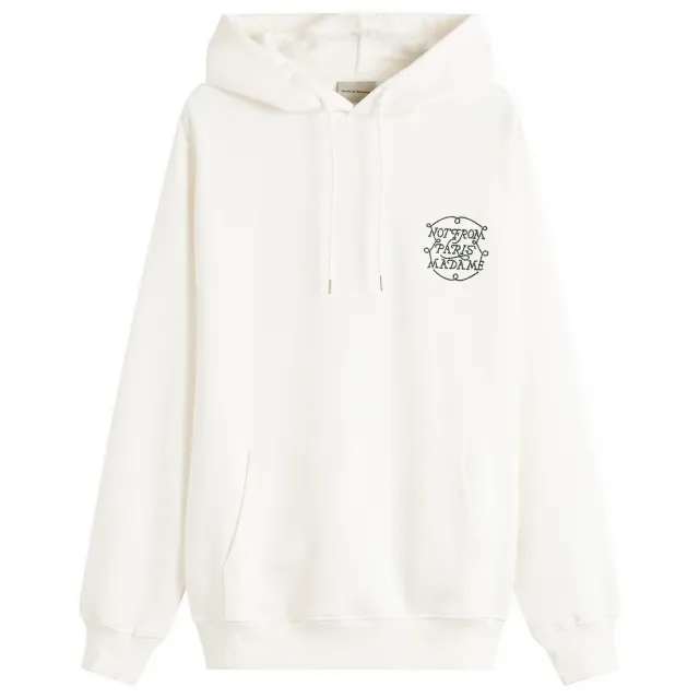 Drôle de Monsieur Men's Braided Slogan Hoodie Off White