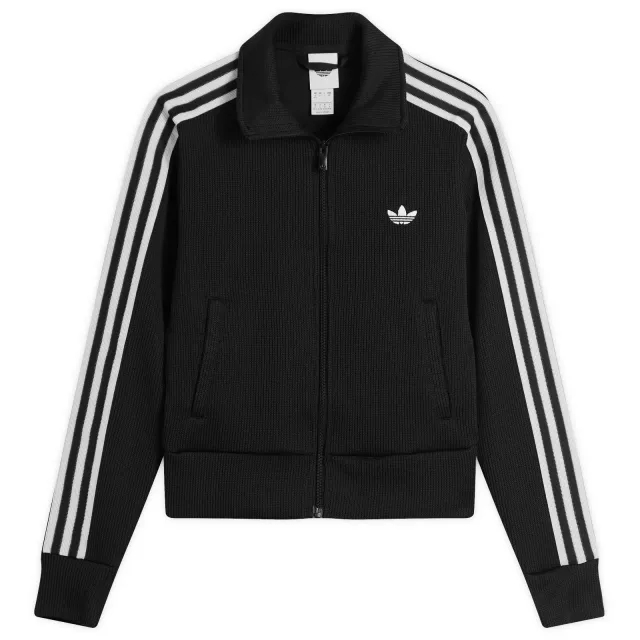 Adidas Women's Firebird Adicolor Knit Track Top Black/White