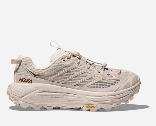 Hoka Mafate Three2 Lifestyle Shoes In Rose Cream/Stucco