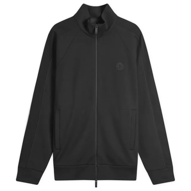 Moncler Men's Cotton Fleece Zip Up Jacket Black