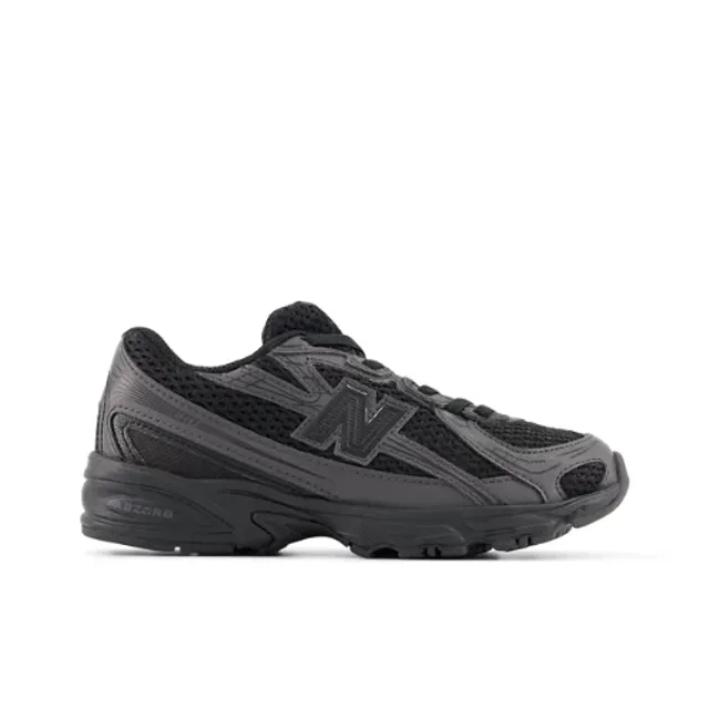 New Balance Kids' 740 BUNGEE LACE in Black Synthetic
