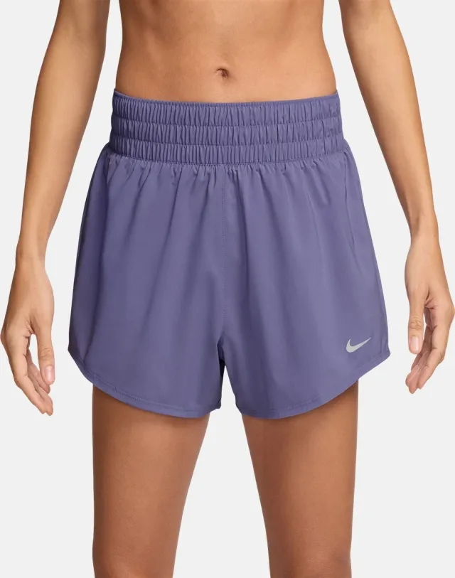 Women's Nike One 3in Shorts in Purple/Silver 