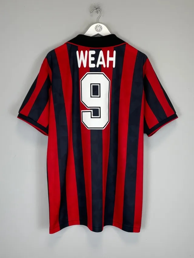 1995/96 AC MILAN WEAH #9 HOME SHIRT (XL) LOTTO | Cult Kits