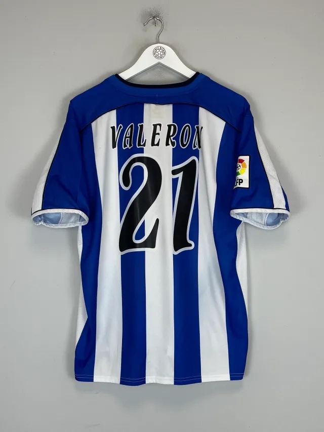 2002/03 DEPORTIVO LA CORUNA VALERON #21 HOME SHIRT (L) JOMA | Cult Kits