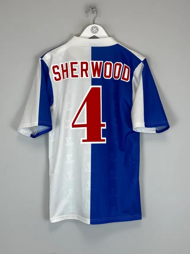 1996/98 BLACKBURN ROVERS SHERWOOD #4 HOME SHIRT (S) ASICS | Cult Kits