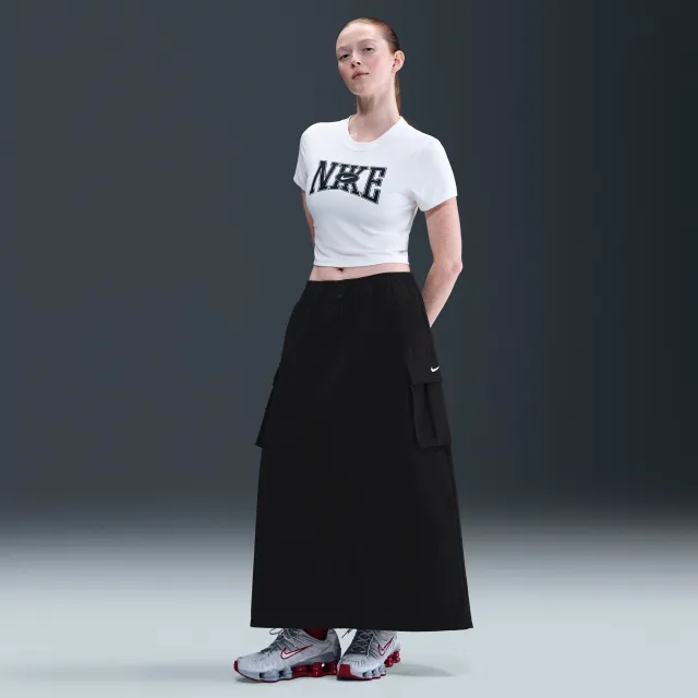 Nike Sportswear Women's Loose Cargo Skirt - Black - Cotton