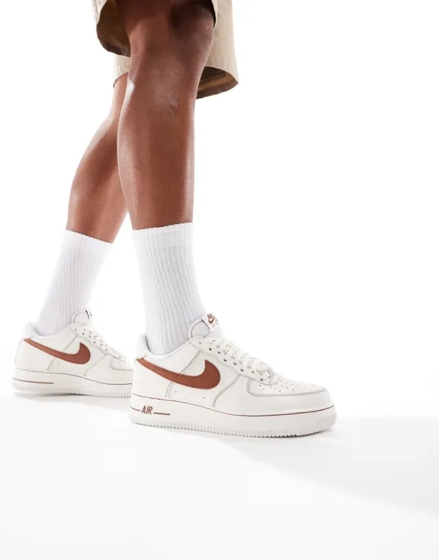 Nike Air Force 1 '07 Trainer - Beige - Size 8 - Beige