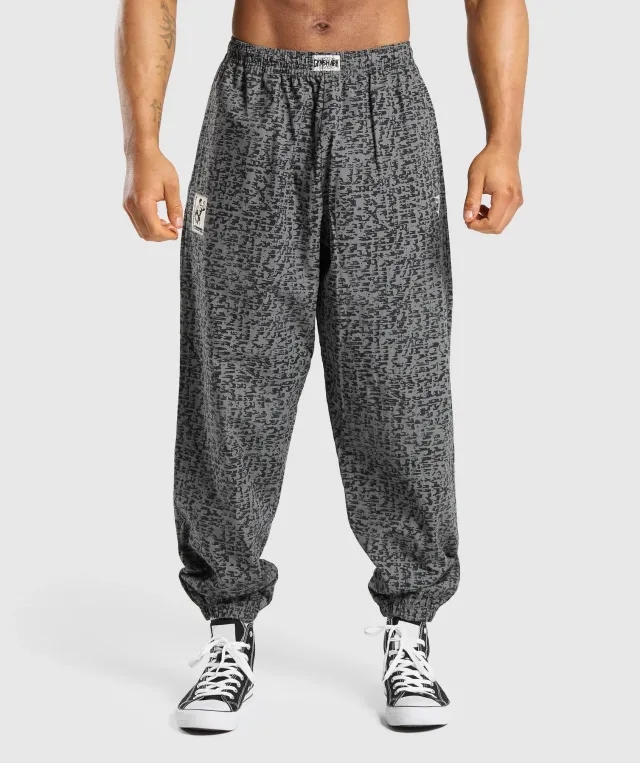  Printed Pumper Pants - Pitch Grey