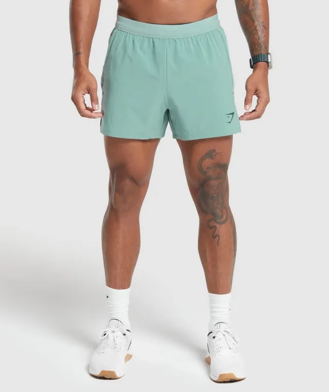  Apex Run 4" Shorts - Duck Egg Blue