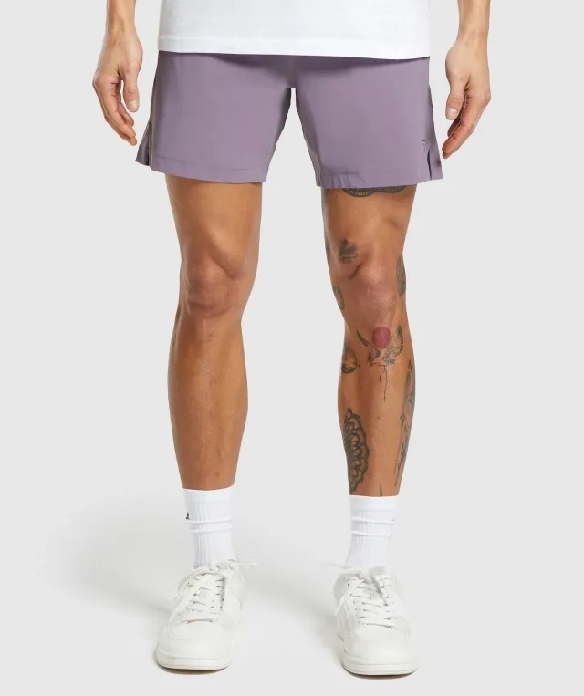  Hybrid 6" Shorts - Fog Purple