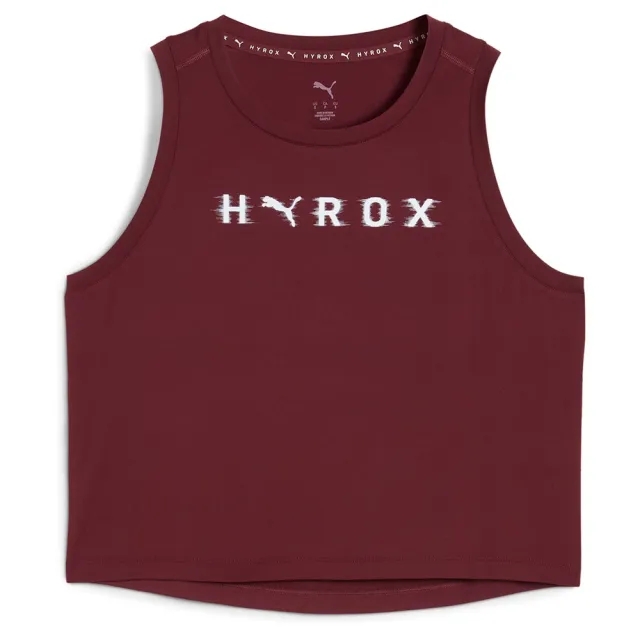PUMA x HYROX Cloudspun Thermoadapt Crop Tank Women, Ruby Shimmer