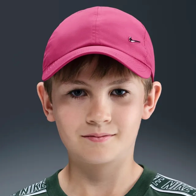 Nike Dri-FIT Club Kids' Unstructured Metal Swoosh Cap - Purple - Recycled Polyester