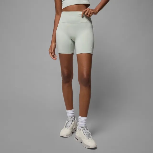 Nike Jordan Sport Women's Dri-FIT High-Waisted 15cm (approx.) Shorts - Grey - Sustainable Materials