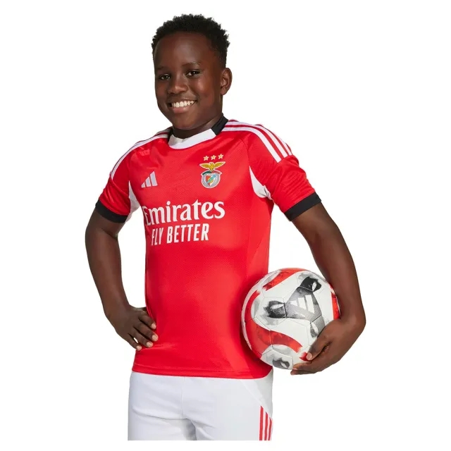 Adidas Benfica 25/26 Home Junior Short Sleeve T-shirt