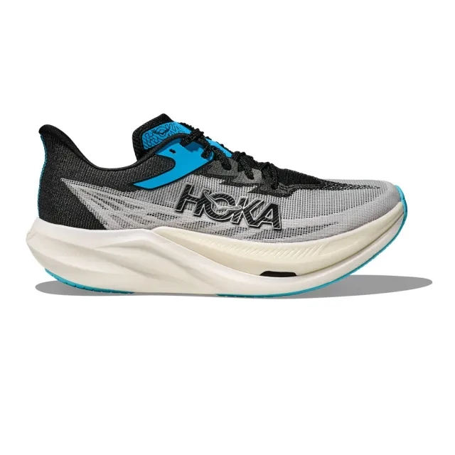 Hoka Rocket X 3 Race Shoes In White/Black