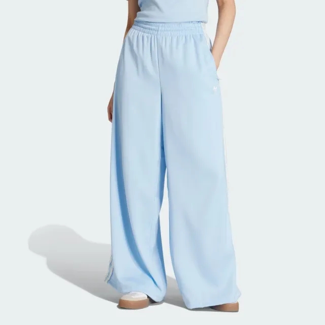 adidas adidas Originals Satin Wide Leg Tracksuit Bottoms Ruffle 3-Stripes
