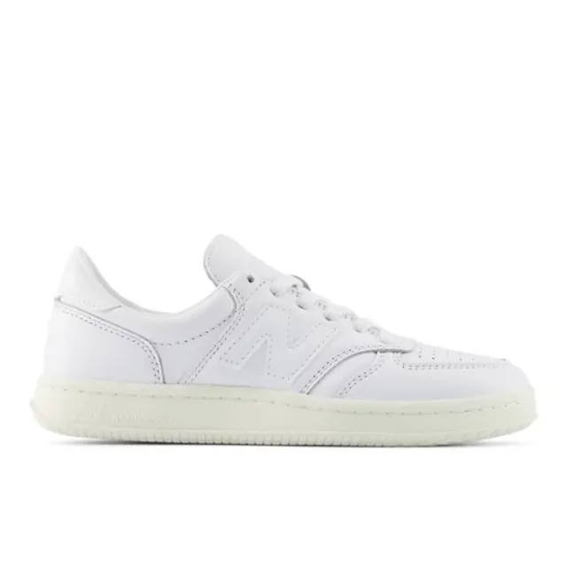New Balance Men's T500 in White/Grey Leather