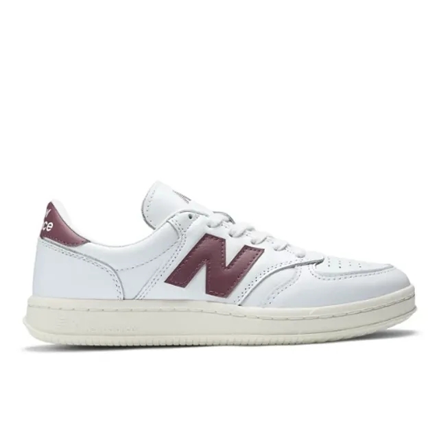 New Balance Men's T500 in White/Red Leather